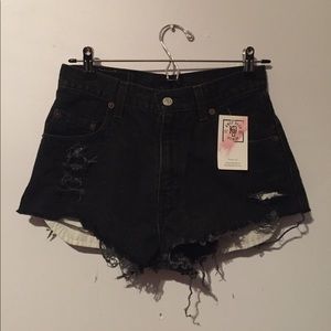 Classic Levis shorts, black denim/perfect pair